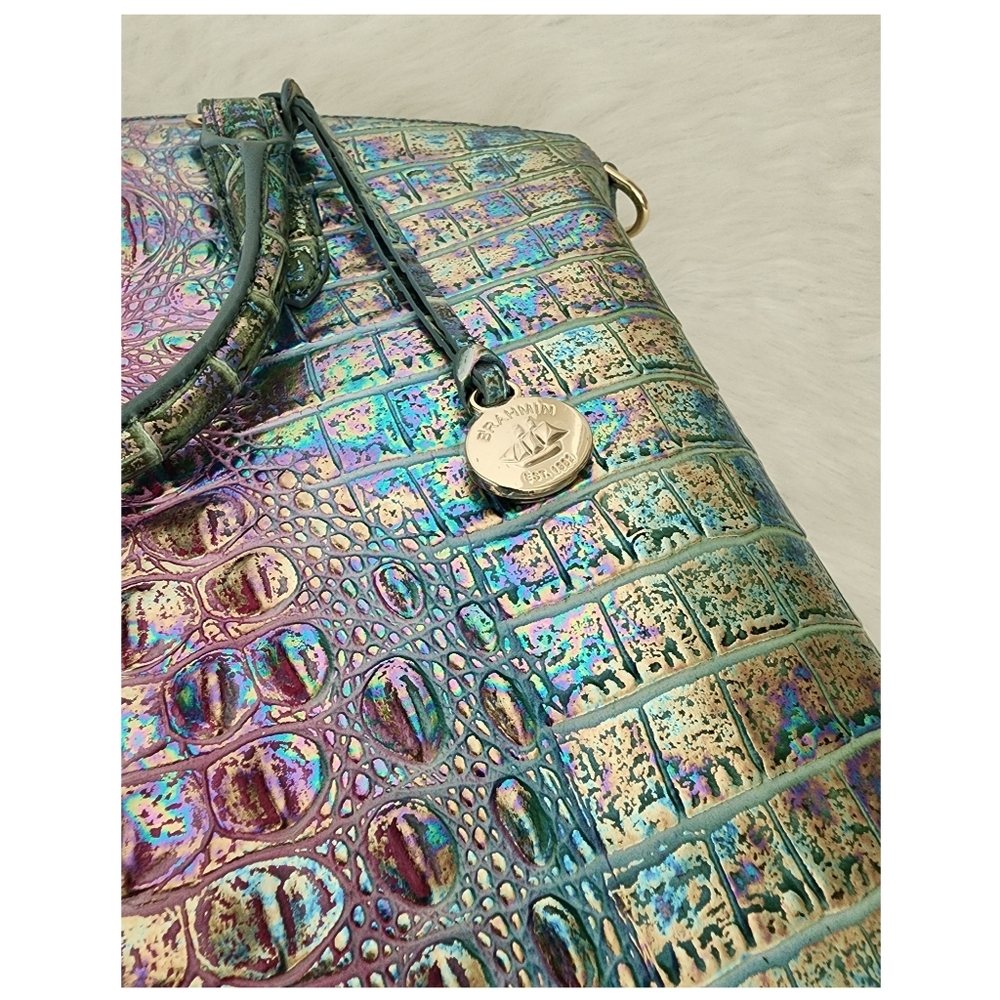 NWT Large Duxbury Satchel Visionary Delphine w/dustbag - Picture 12 of 14